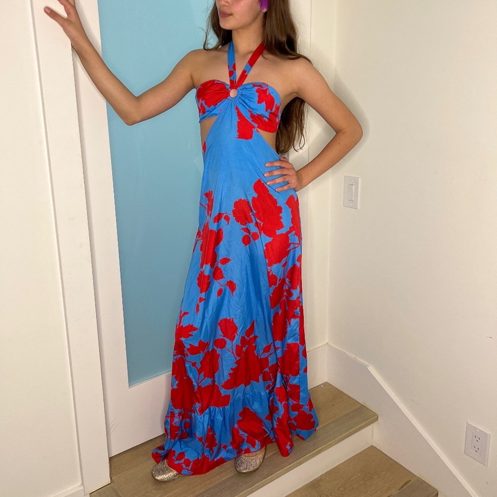 Red & Blue Dress From Shicwish